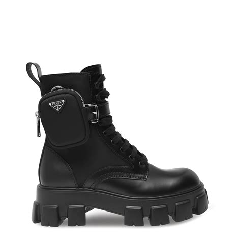 prada çocuk bot|Black Leather Boots .